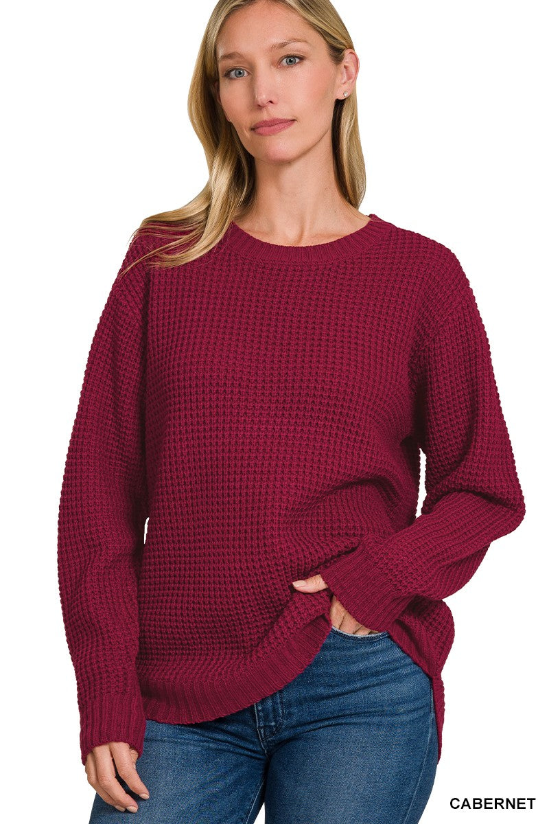 The Autumn Sweater - Cabernet