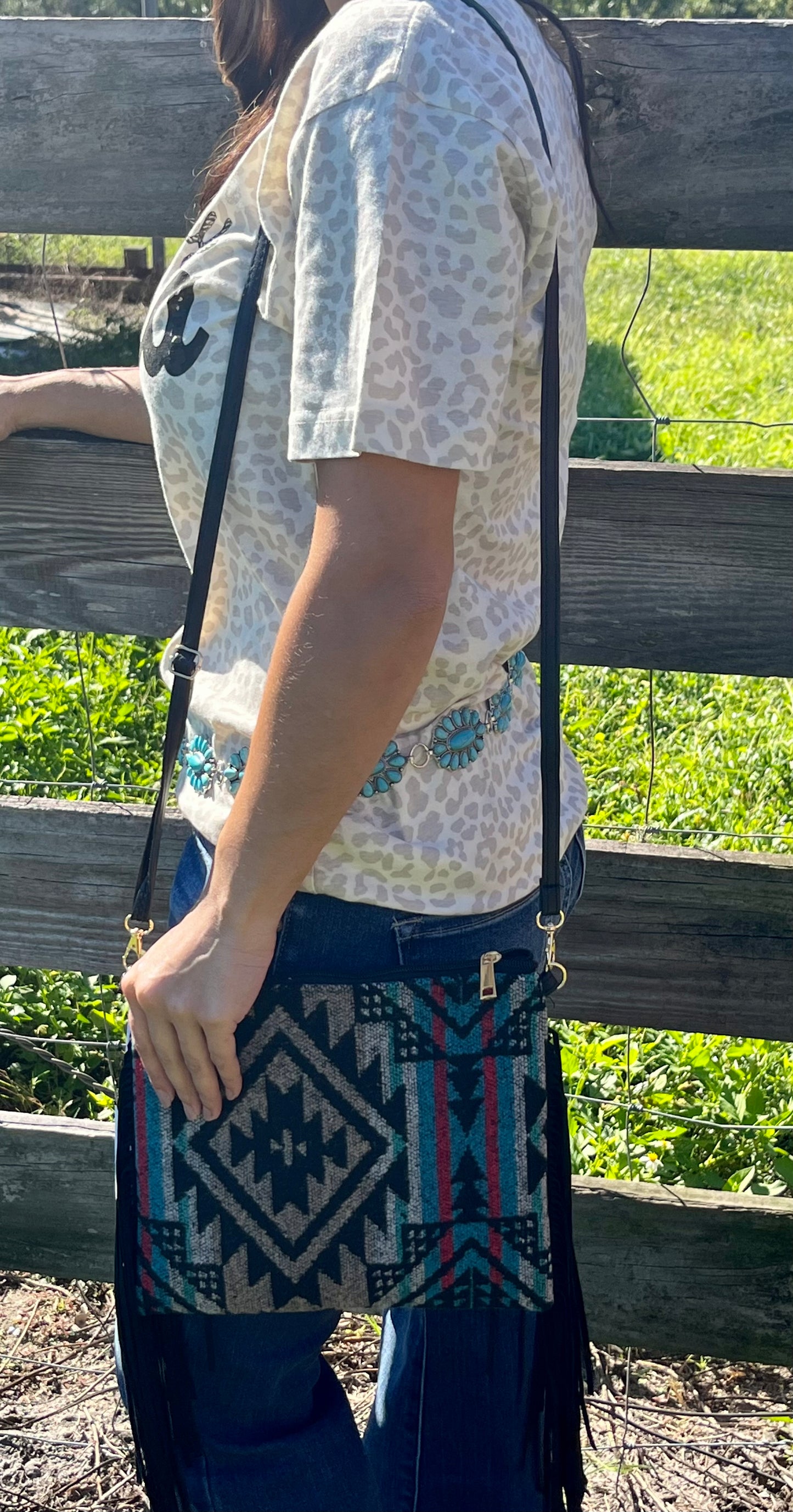 The Texan Fringe Purse
