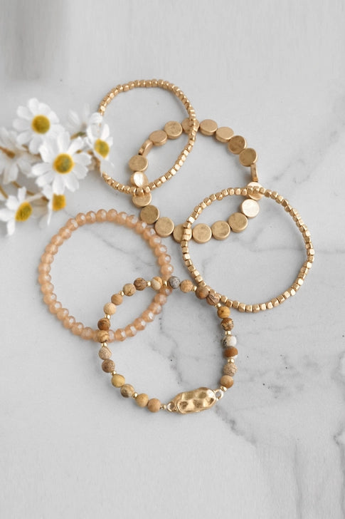 5 Piece Boho Bracelet Set