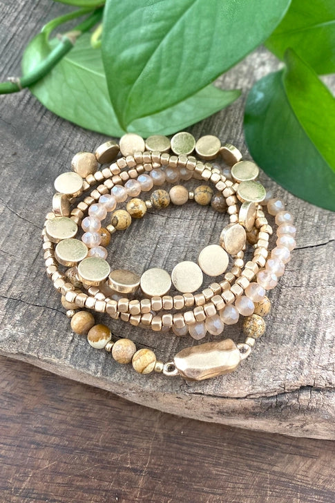 5 Piece Boho Bracelet Set