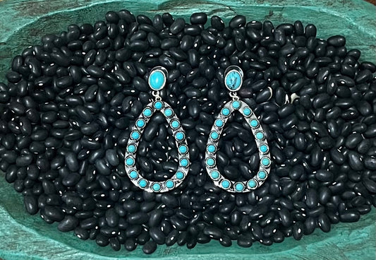 Sienna Turquoise Teardrop Earrings