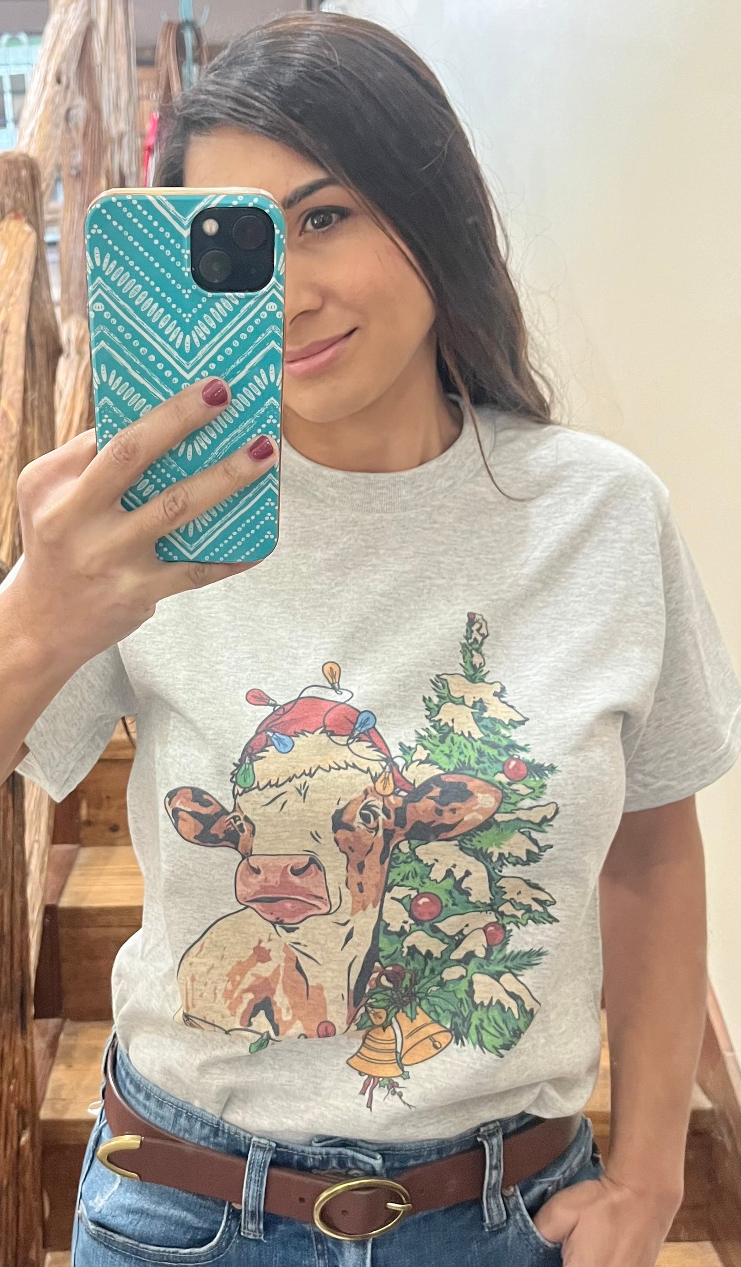 Christmas Cow Tee