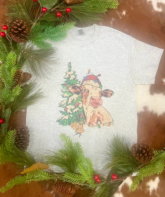 Christmas Cow Tee