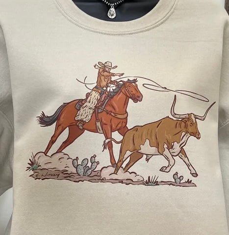 Cowgirl Roping Sweatshirt