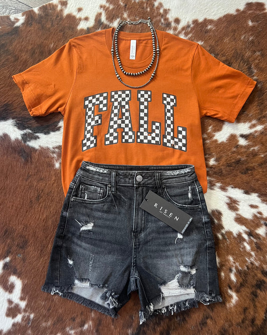 Fall Checkered Tee