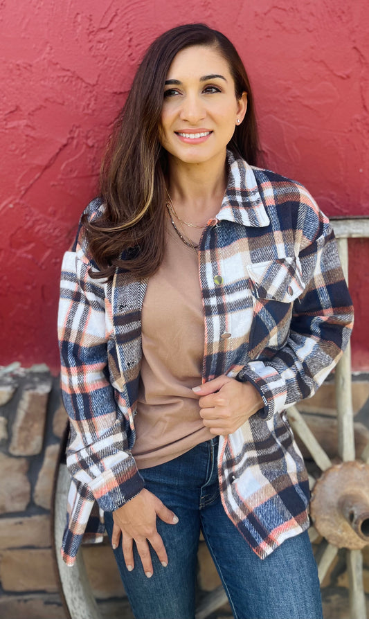 The Blakely Plaid Shacket