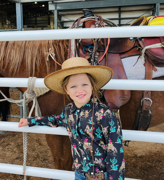 Girls Western Grit Top