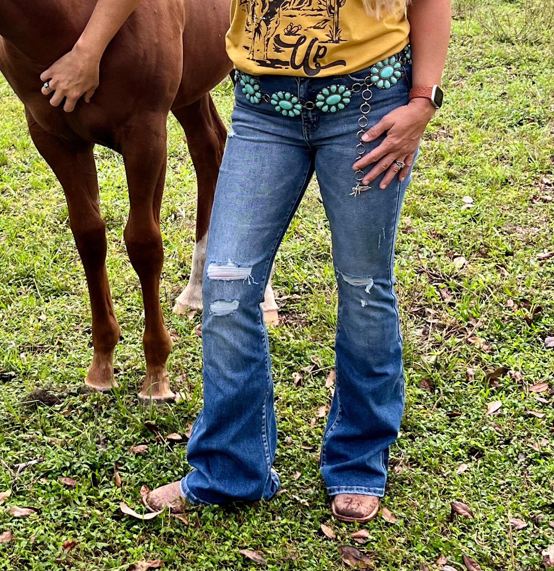 The Peddleton Super Flare Jeans – Ropes Roses Boutique